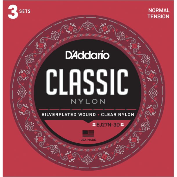 D'Addario EJ27N-3D, Normal (3-pack)